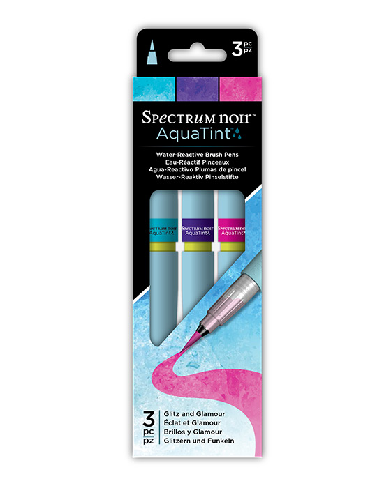 Spectrum Noir AquaTint Pens 3pc Set - GLITZ AND GLAMOUR