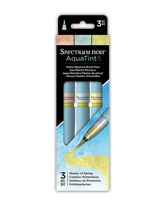 Spectrum Noir AquaTint Pens 3pc Set - SHADES OF SPRING - Click Image to Close
