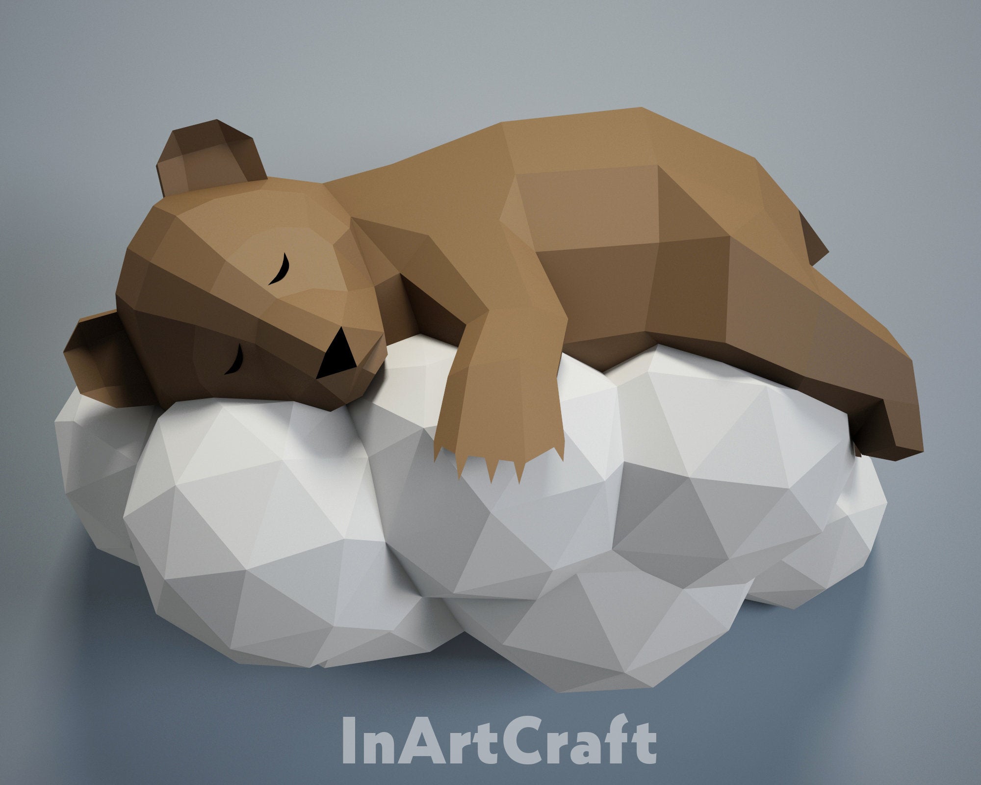 Bear on a Cloud - Click Image to Close