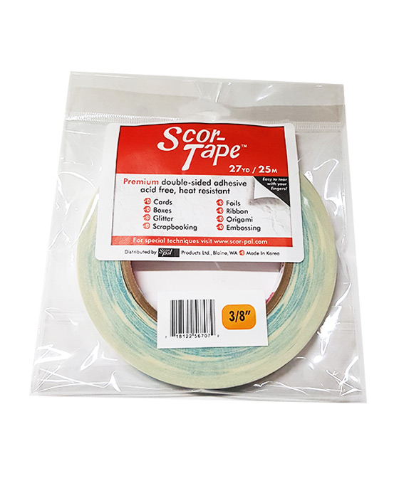 Scor-tape 0.625" Double Sided Adhesive Wide x 27 Yards Long 5/8" 