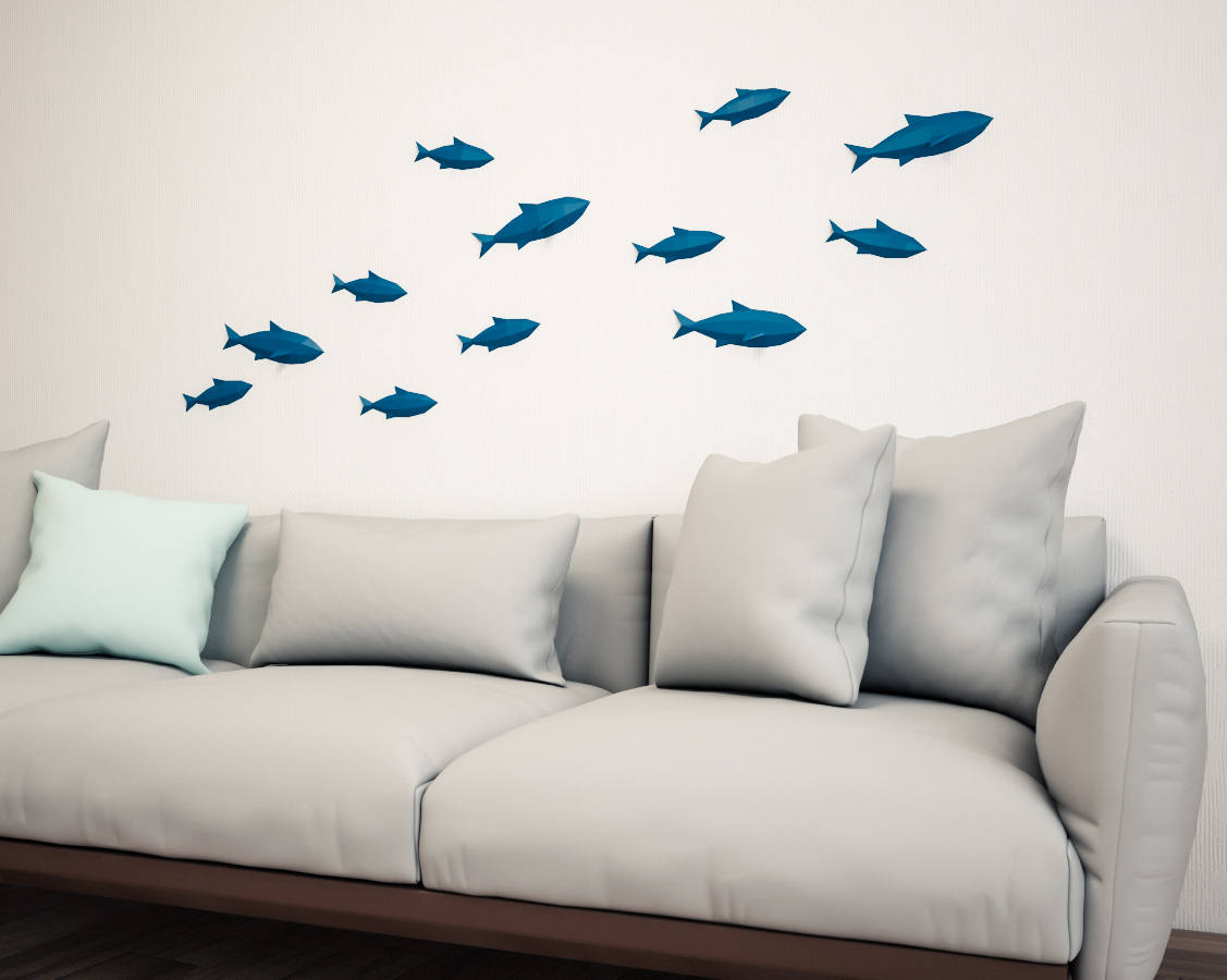 Fishes on Wall - Click Image to Close