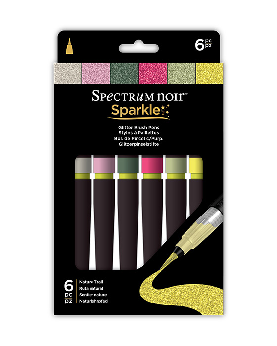 Spectrum Noir Sparkle Pens 6pc Set - NATURE TRAIL - Click Image to Close
