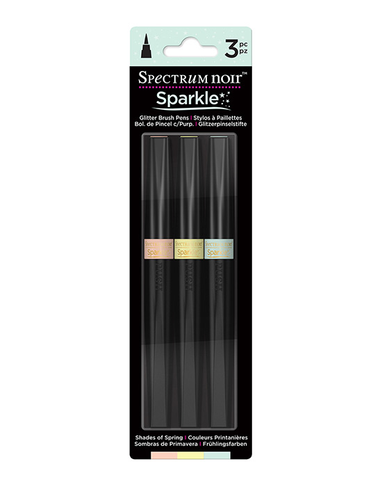Spectrum Noir Sparkle Pens 3pc Set - SHADES OF SPRING - Click Image to Close