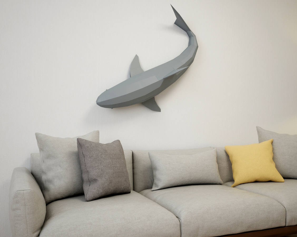 Shark on a Wall - Click Image to Close