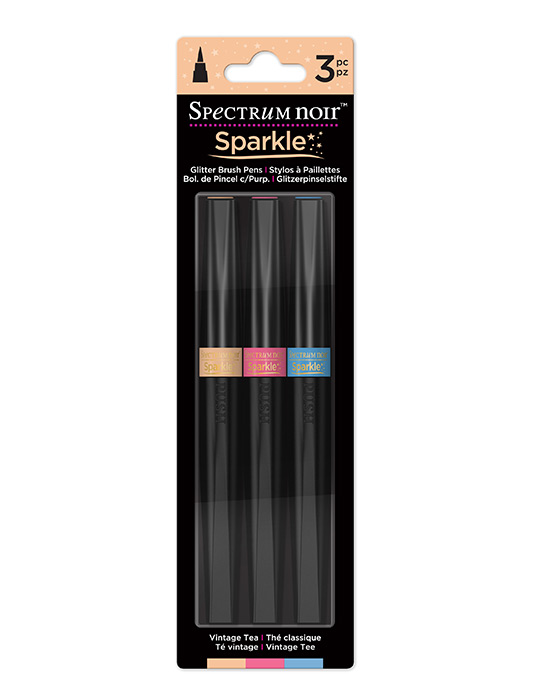 Spectrum Noir Sparkle Pens 3pc Set - VINTAGE TEA